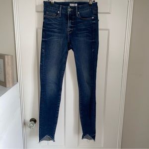 Good American AZ 0/25 Dark wash high waisted jean